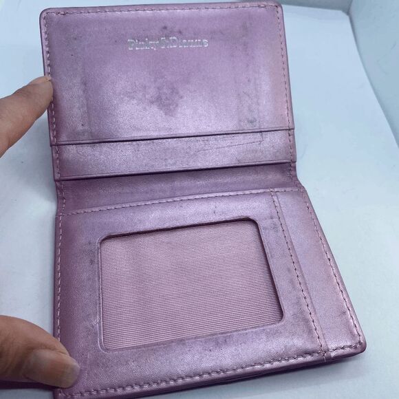 Pinky & Dianne Pink Leather Card / ID Case - Picture 6 of 8